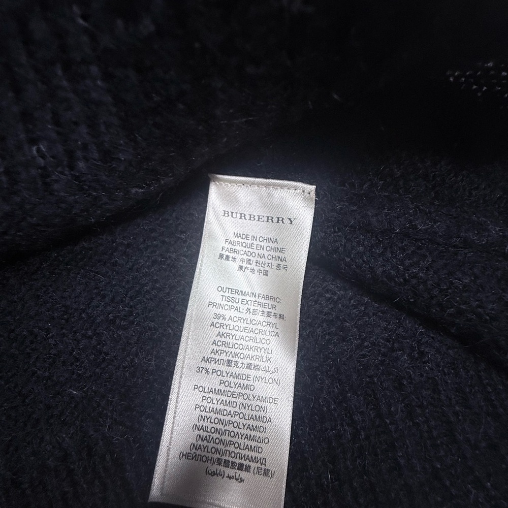 Women’s black Burberry Brit mohair sweater medium - Picture 9 of 9